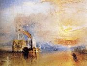 J.M.W. Turner The Fighting Temeraire Tugged to her Last Berth to be Broken Up oil painting reproduction